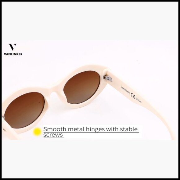 Polarized Oval Sunglasses with Plastic Frame for Women main image 4